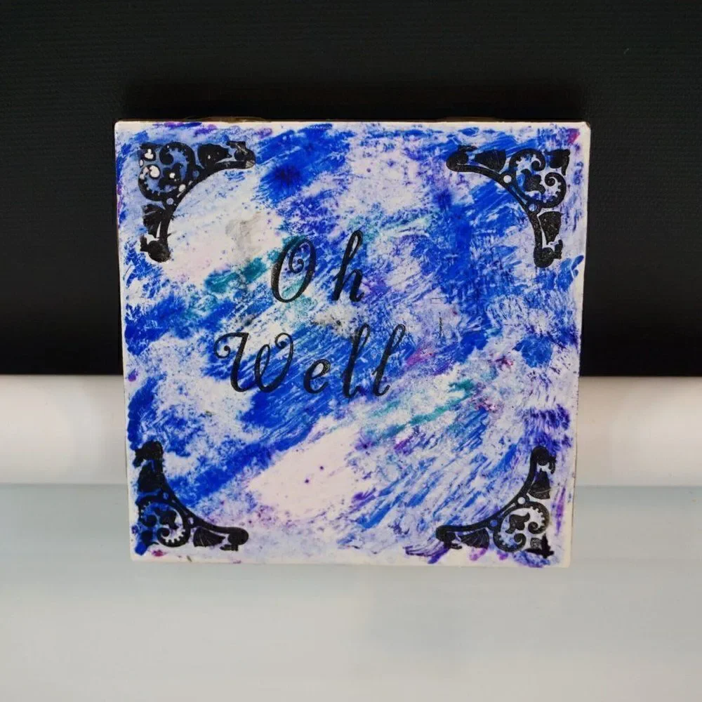 Novelty Coasters With Adult Funny Saying Ceramic Coaster Set Of 4 Made In USA